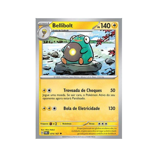 Bellibolt 074/167 in Portuguese Twilight Masquerade Pokémon TCG