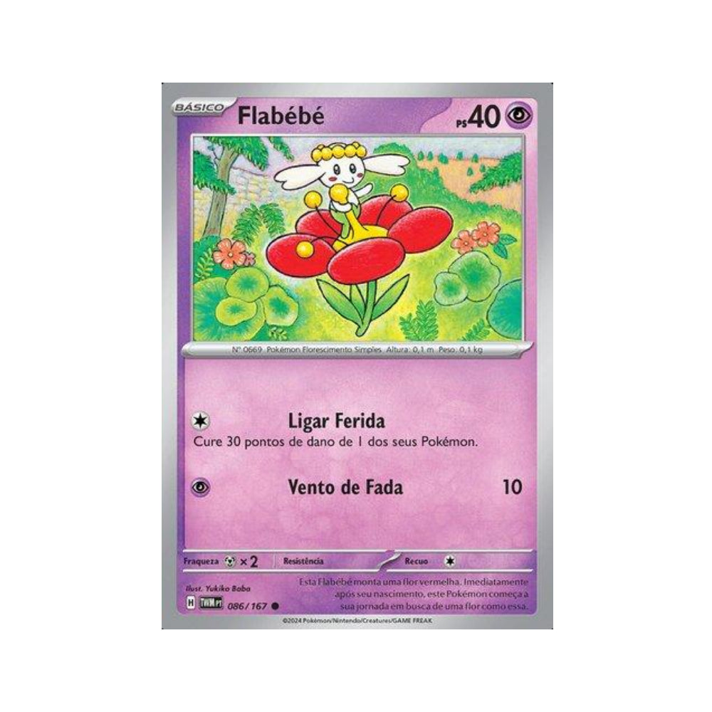 Flabébé 086/167 in Portuguese Twilight Masquerade Pokémon TCG