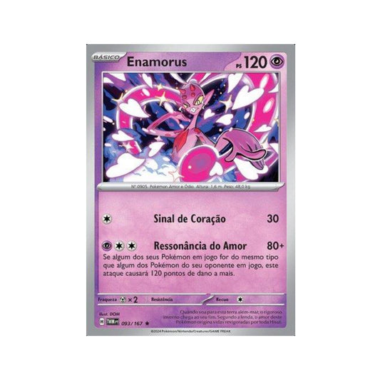 Enamorus 093/167 in Portuguese Twilight Masquerade Pokémon TCG