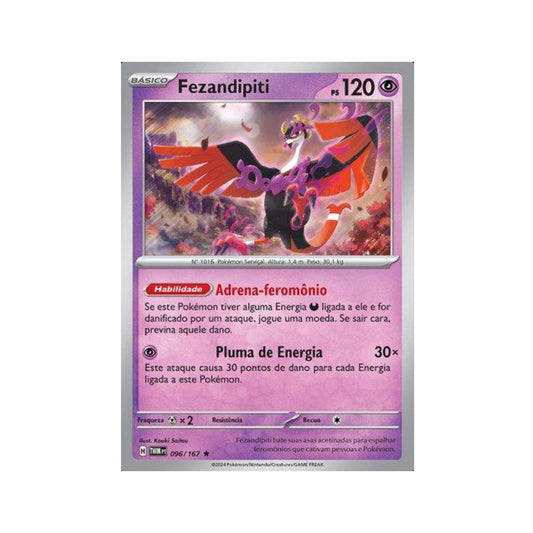 Fezandipiti 096/167 in Portuguese Twilight Masquerade Pokémon TCG