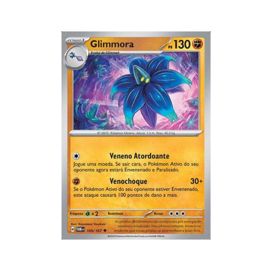 Glimmora 109/167 in Portuguese Twilight Masquerade Pokémon TCG