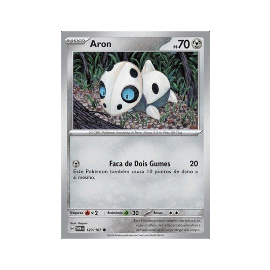 Aron 120/167 in Portuguese Twilight Masquerade Pokémon TCG