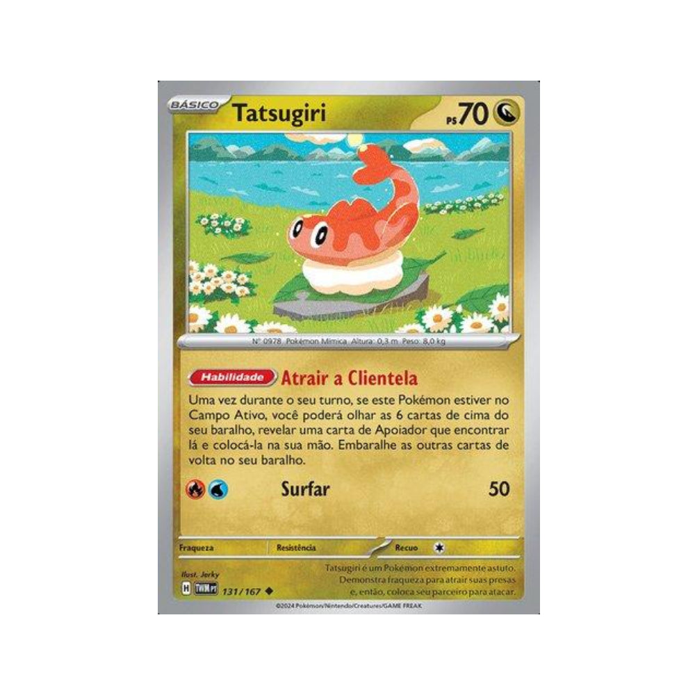 Tatsugiri 131/167 in Portuguese Twilight Masquerade Pokémon TCG