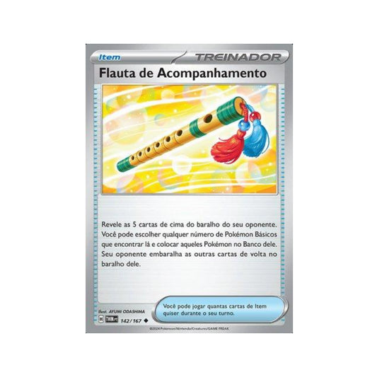 Accompanying Flute 142/167 in Portuguese Twilight Masquerade Pokémon TCG