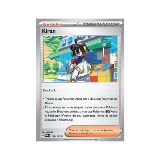 Kieran 154/167 in Portuguese Twilight Masquerade Pokémon TCG