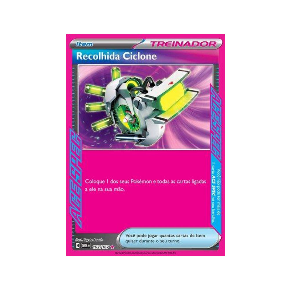 Scoop Up Cyclone 162/167 in Portuguese Twilight Masquerade Pokémon TCG