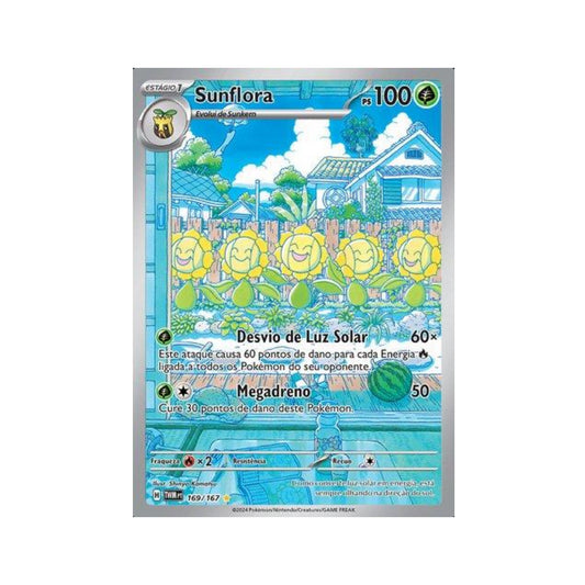 Sunflora 169/167 in Portuguese Twilight Masquerade Pokémon TCG