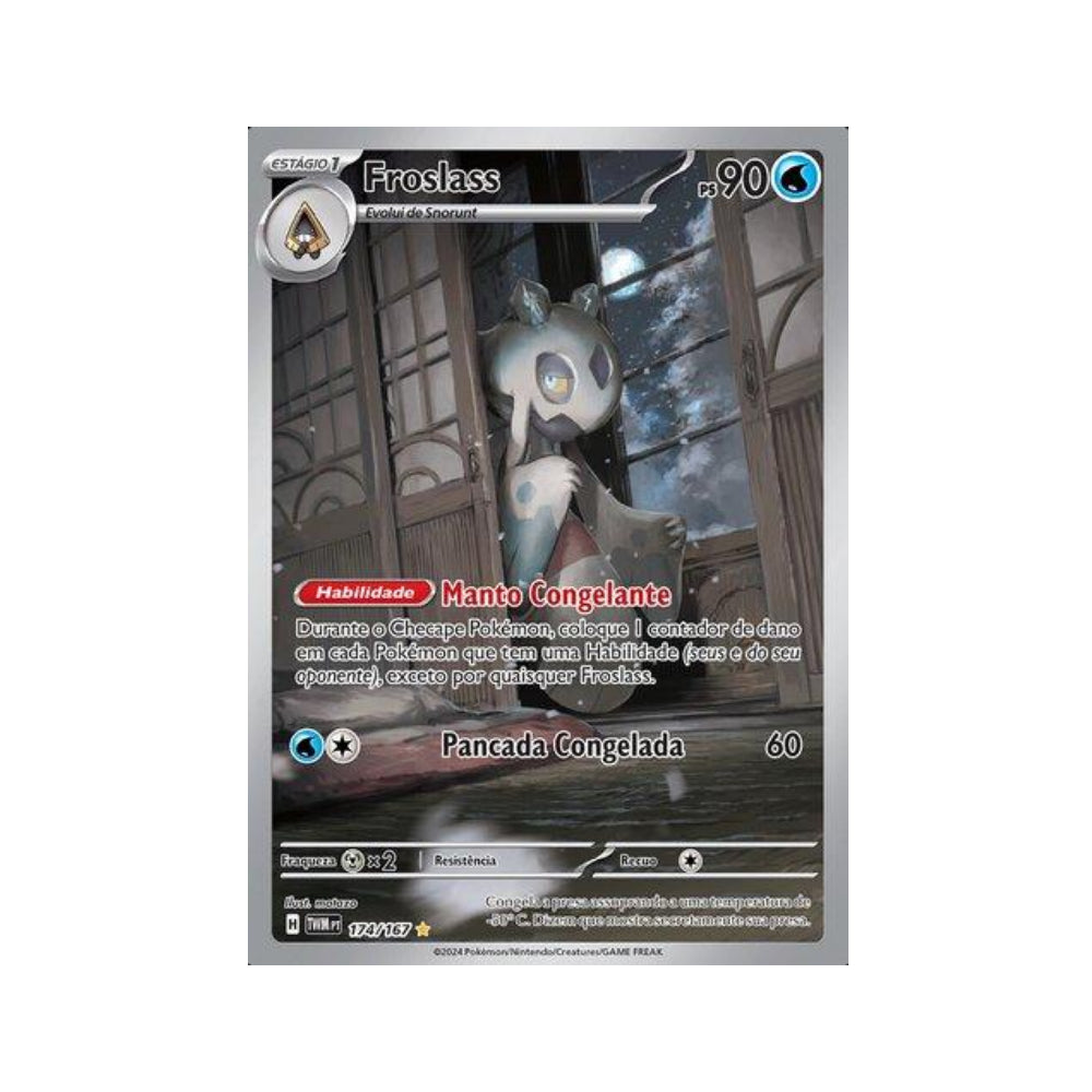 Froslass 174/167 in Portuguese Twilight Masquerade Pokémon TCG