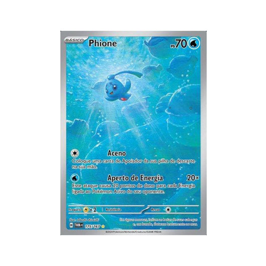 Phione 175/167 in Portuguese Twilight Masquerade Pokémon TCG