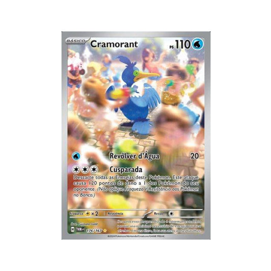 Cramorant 176/167 in Portuguese Twilight Masquerade Pokémon TCG