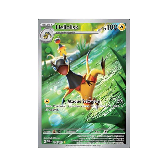 Heliolisk 177/167 in Portuguese Twilight Masquerade Pokémon TCG