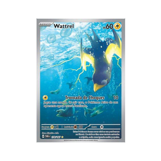 Wattrel 178/167 in Portuguese Twilight Masquerade Pokémon TCG