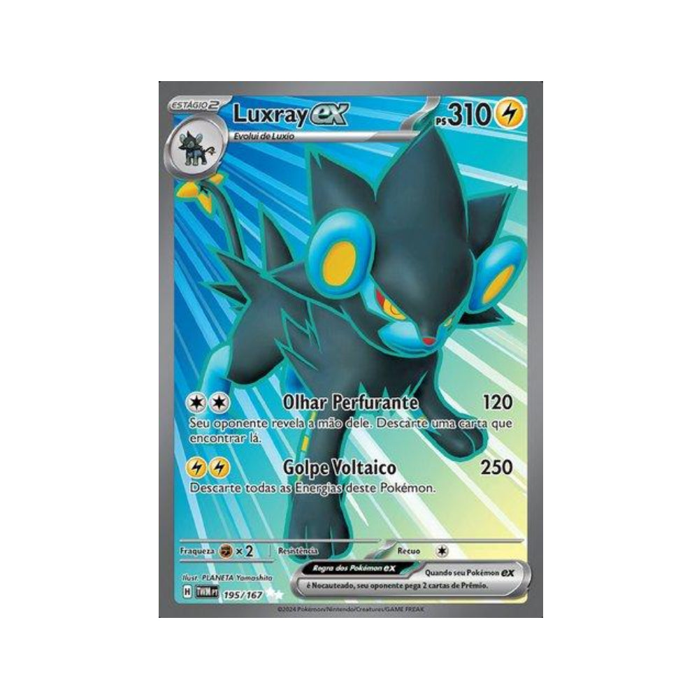 Luxray ex 195/167 in Portuguese Twilight Masquerade Pokémon TCG