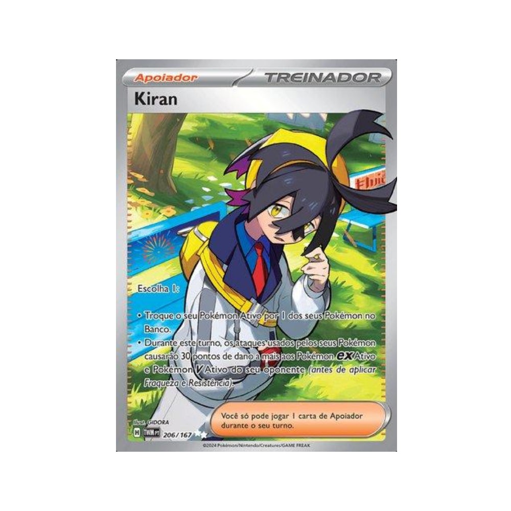 Kieran 206/167 in Portuguese Twilight Masquerade Pokémon TCG