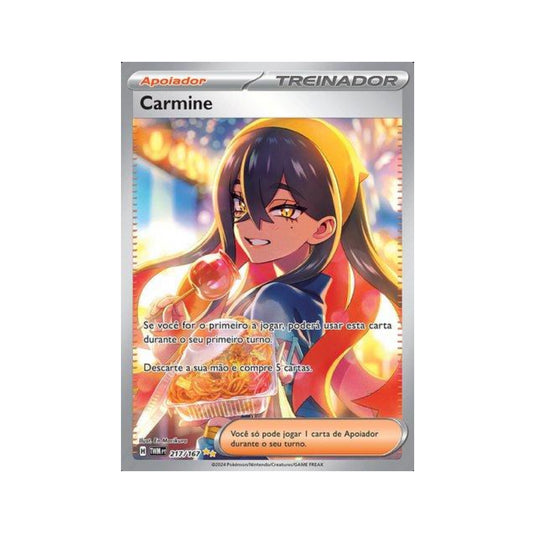 Carmine 217/167 in Portuguese Twilight Masquerade Pokémon TCG