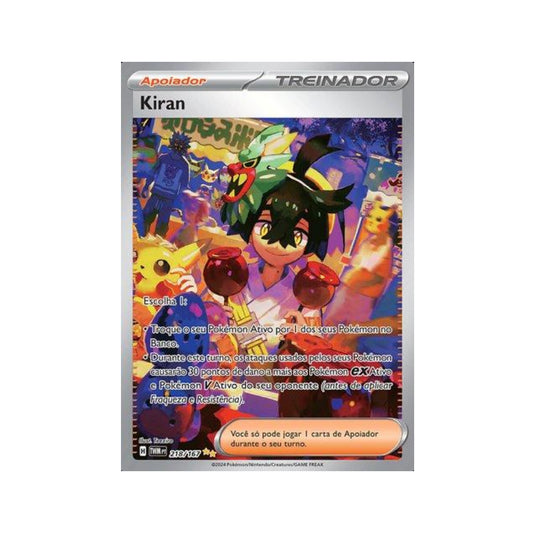 Kieran 218/167 in Portuguese Twilight Masquerade Pokémon TCG